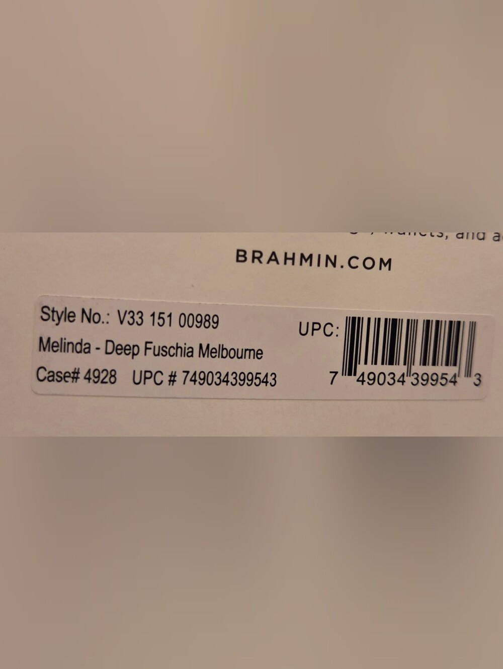 NWOT BRAHMIN FUSCHIA MELBOURNE COLLECTION MELINDA BUCKET BAG & VERONICA WALLET - Picture 14 of 15
